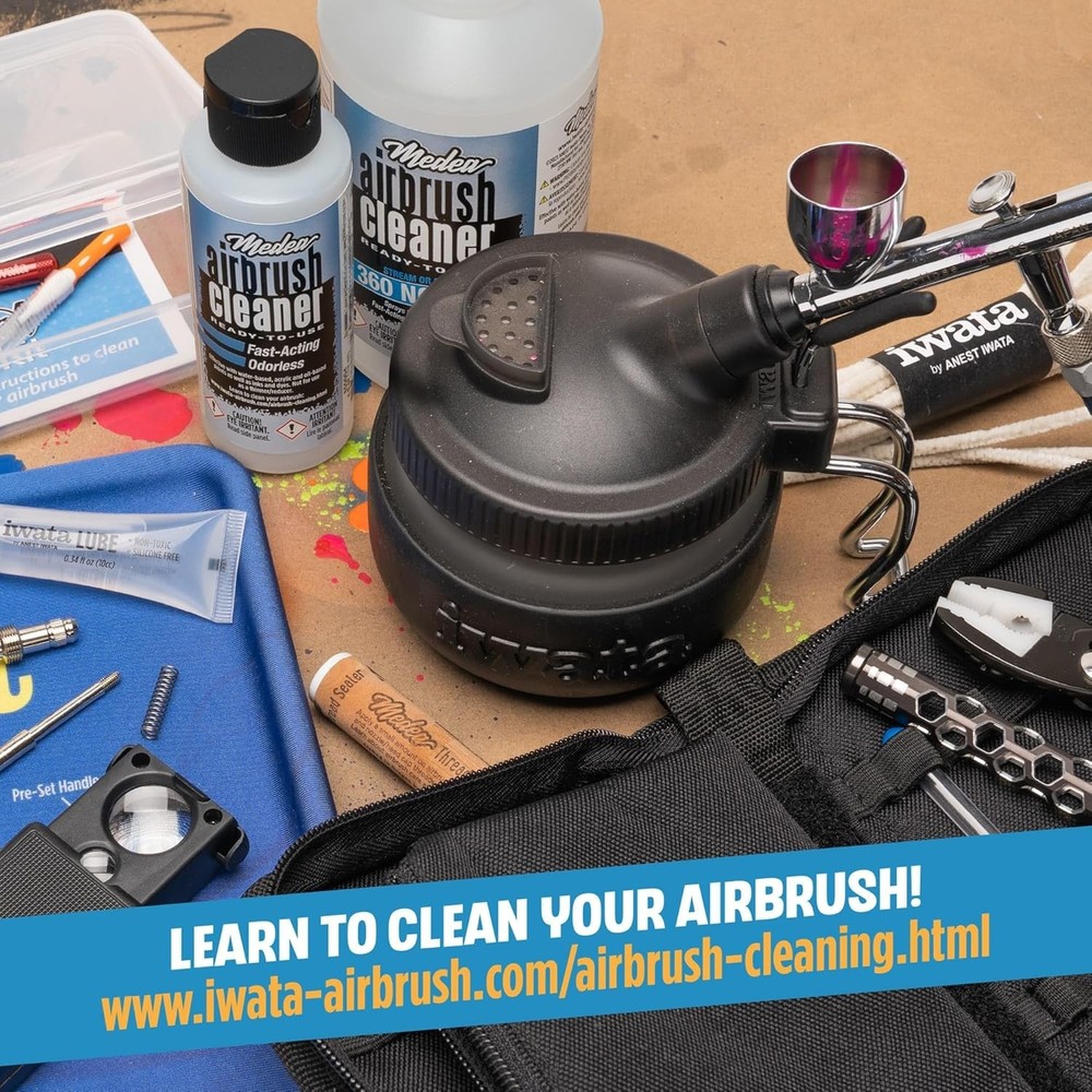 Medea Airbrush Cleaner 8oz – Biodegradable Solution for Pristine Paint Tools