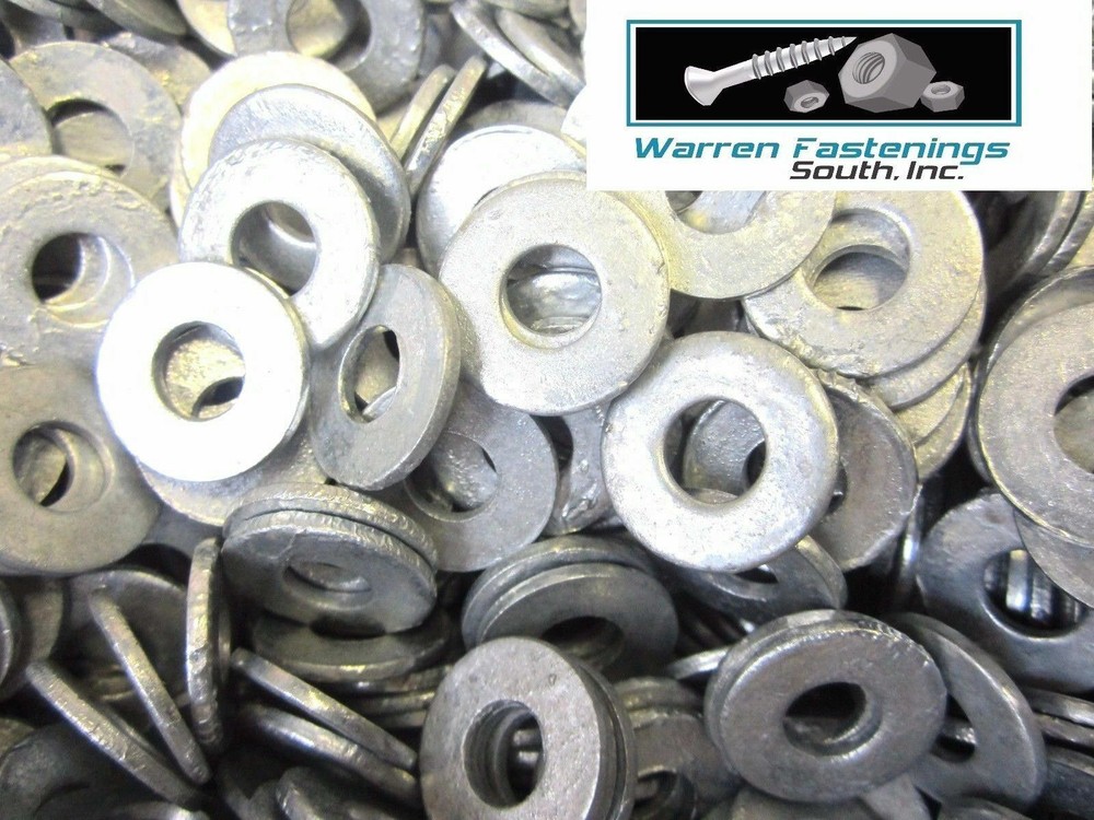 7/16 Flat Washers Hot Dipped Galvanized 250 Pieces