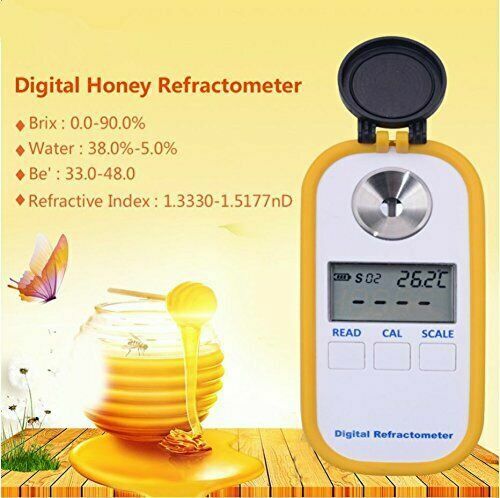 Digital Honey Refractometer Brix Refractive Index Refractometer 0 to 90%