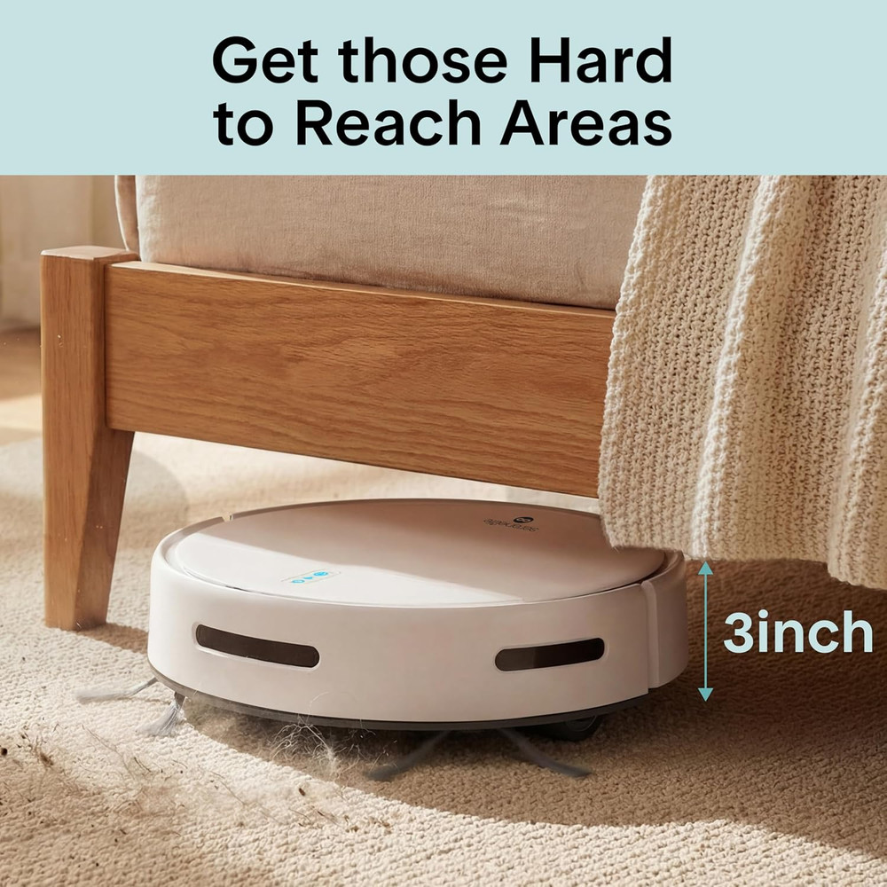 Robot Vacuum Cleaner, Automatic Vacuum Robot with App Control, 700Pa Suction, 3