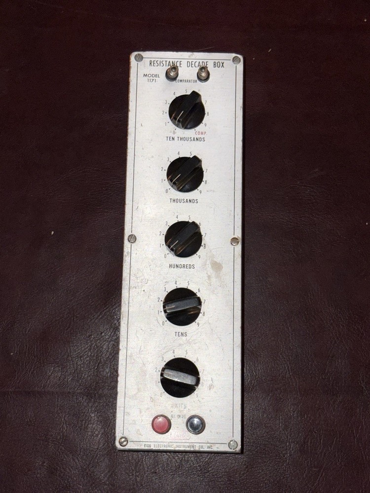 Eico Resistance Decade Box Model 1171 Resistor Used Tested