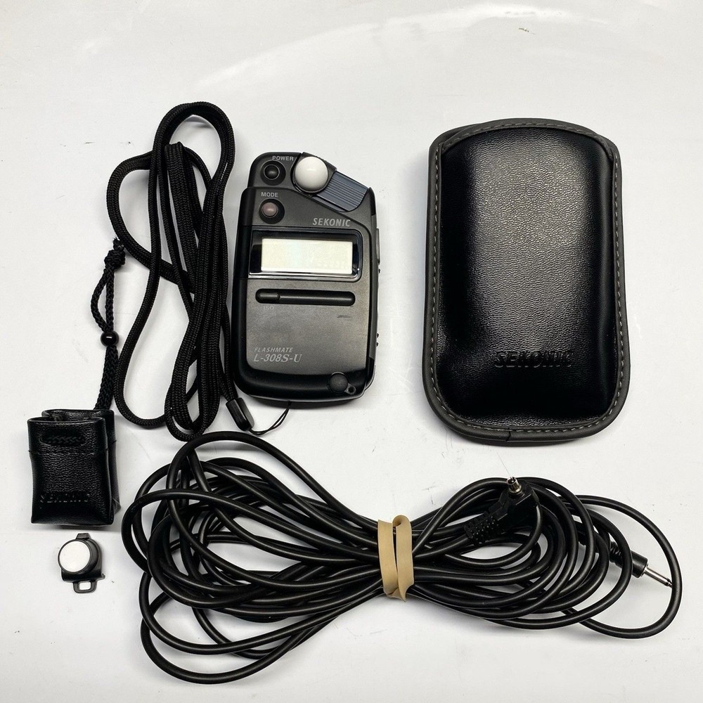 Sekonic L-308S Flashmate Digital Reflected Flash Light Meter With Sync Cord
