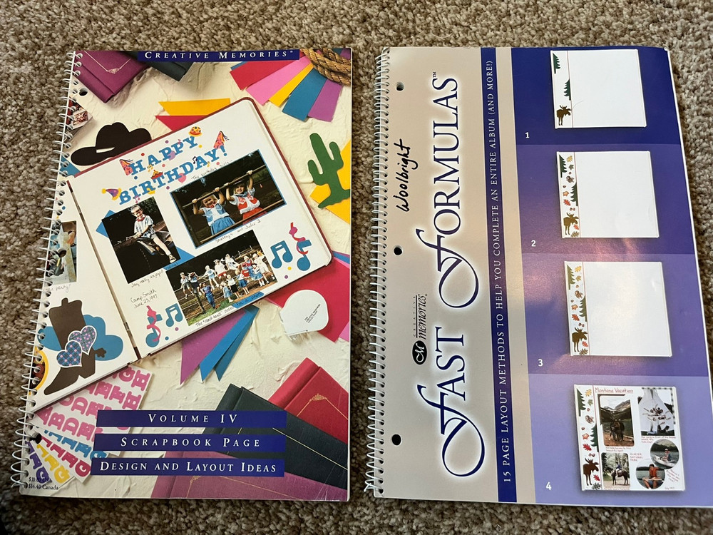 2 Creative Memories Books: Fast Formulas & Volume IV Design & Layout Ideas