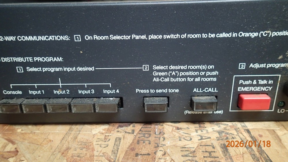 Rauland MCZ300 Intercom and Program Control Unit Pre Owned