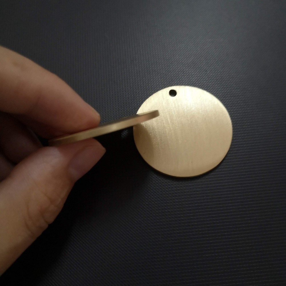 Numbered Brass Tags with Key Rings (1-25)