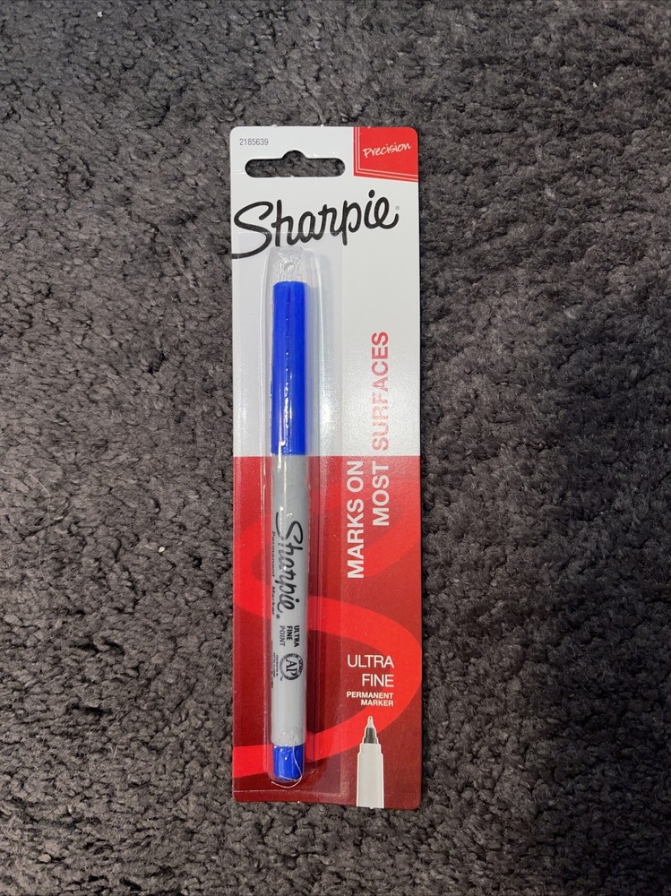 ULTRA FINE BLUE Sharpie Fine Point Permanent Marker 1 Single NEW