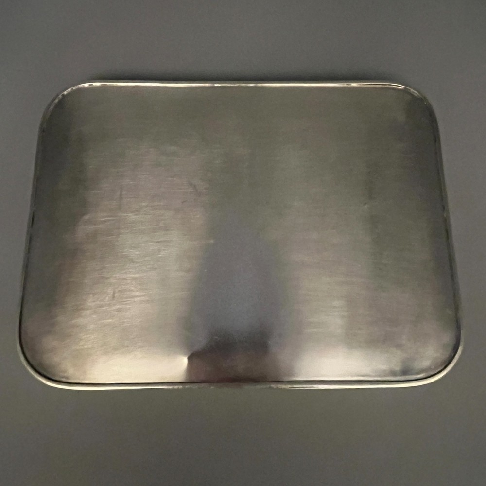 Vintage Silver Plated Gallery Tray Rectangular English Drinks Display on Brass