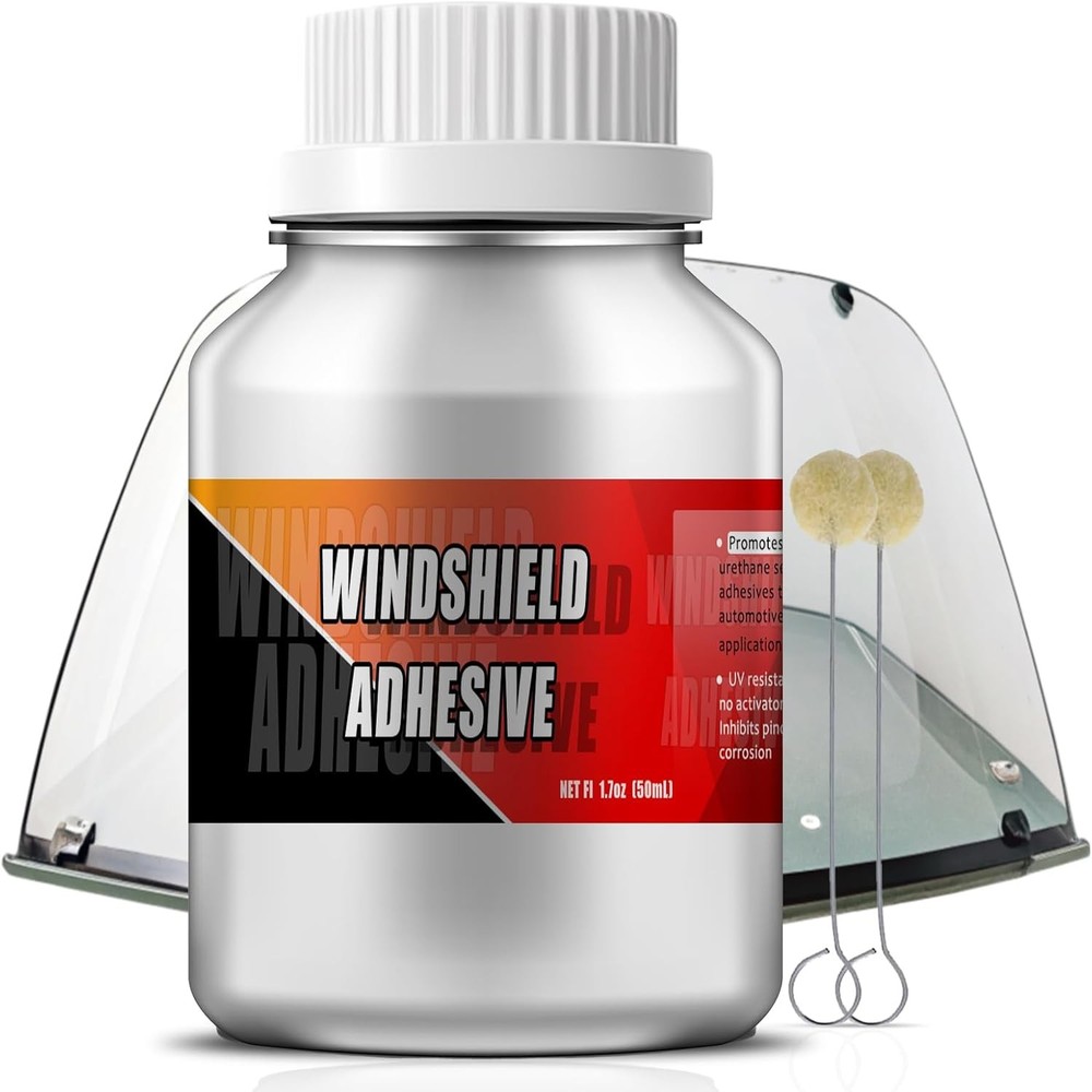 Single Step Primer for Windshield Replacement - 1.7 Fl Oz (Pack of 1), Black
