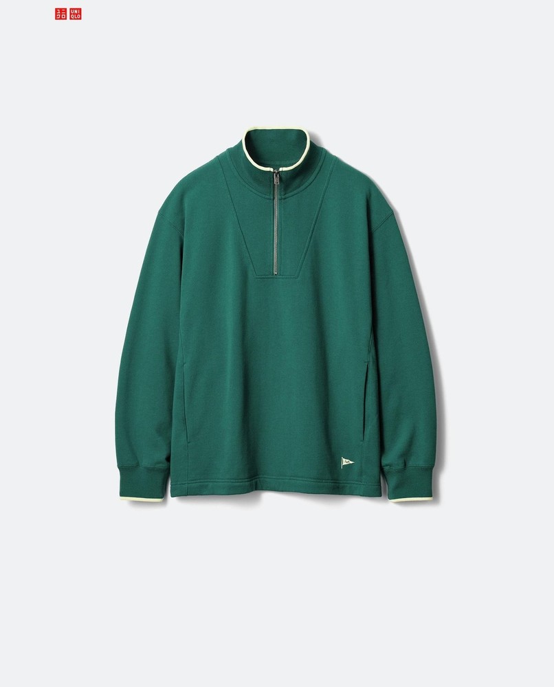 UNIQLO Sweat Half-Zip Pullover Japan NEW