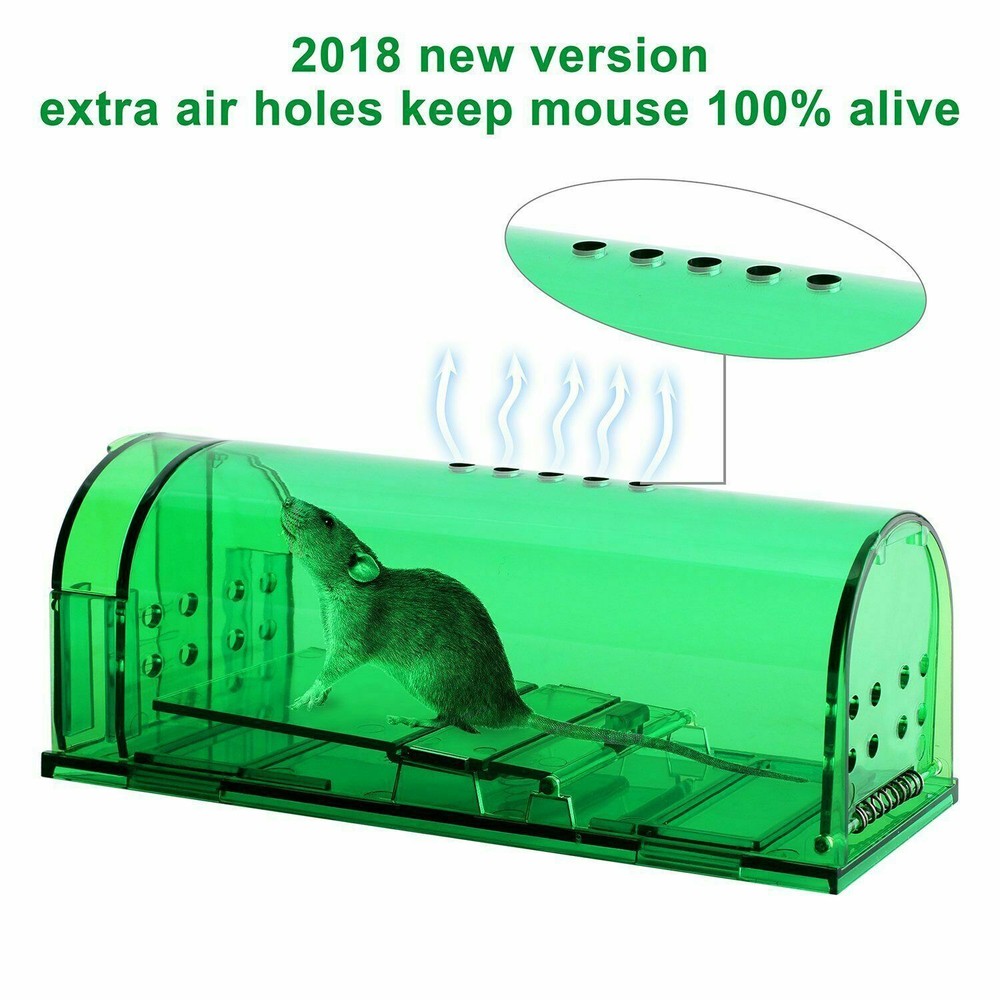 Humane Mouse Traps - 2 Pcs- Live Catch and Release green US Fast Ship