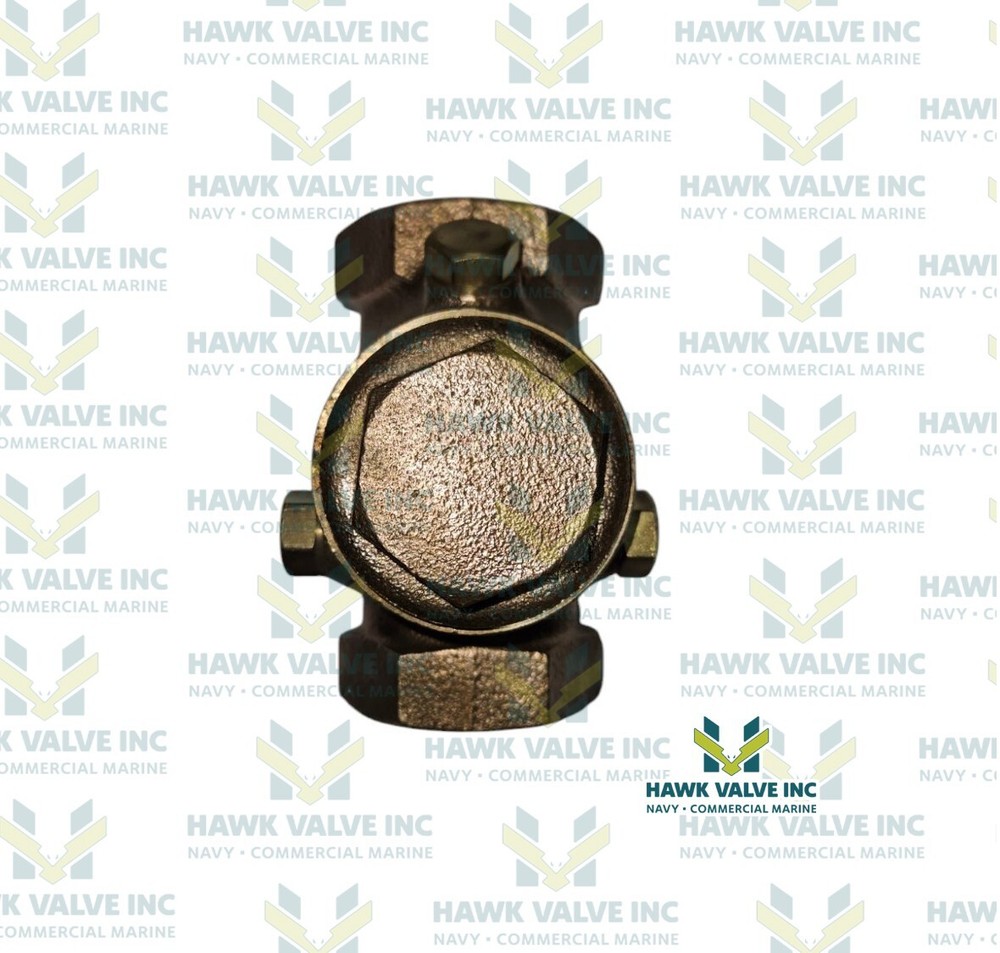 1" BRONZE 300 WSP 1000 WOG THREADED T-PATTERN SWING CHECK VALVE - JENKINS 962A
