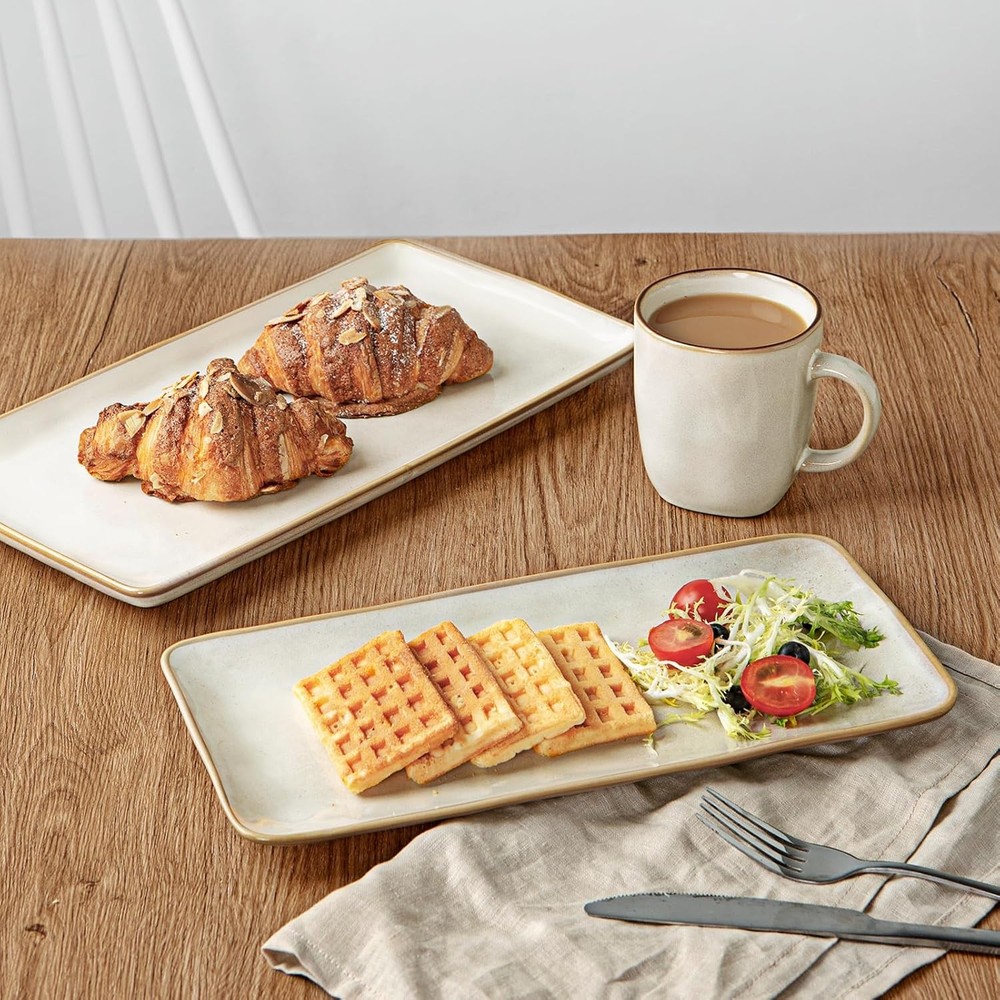 Serving Platter Rectangular 15.67/14.1/12.6inch Serving Dishes Entertaining