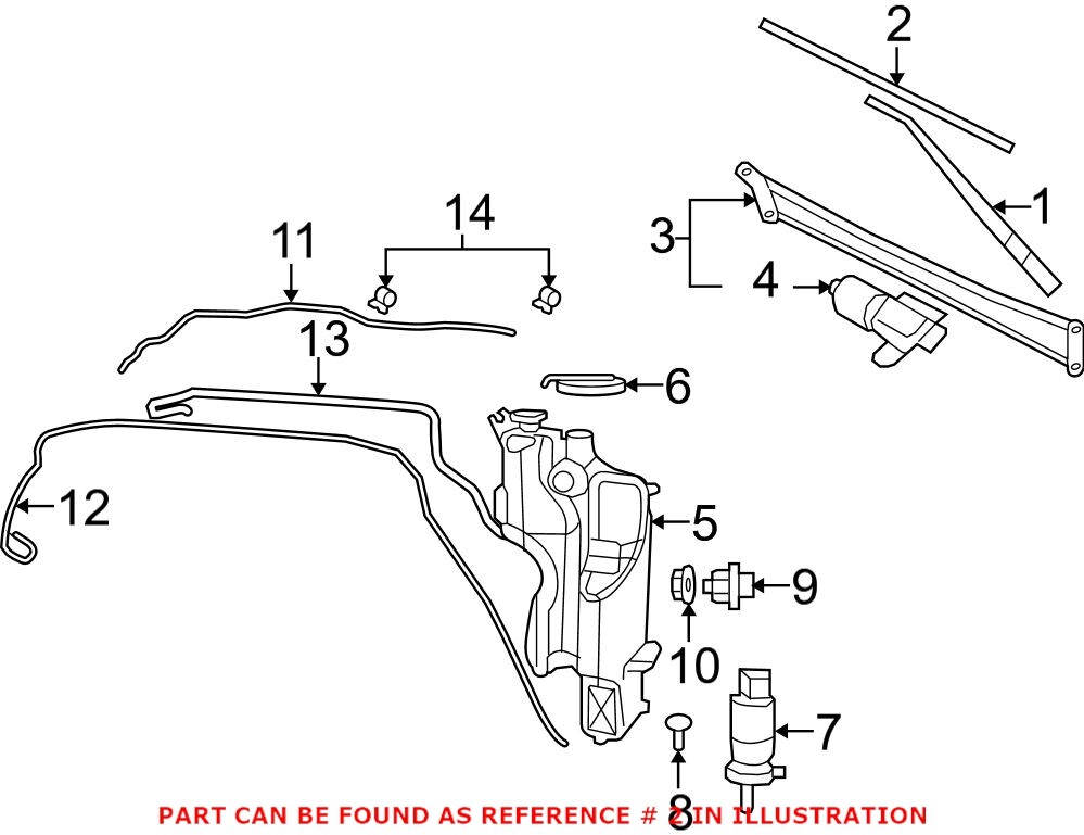 Genuine OEM Mopar Windshield Wiper Blade For Dodge Ram 1500