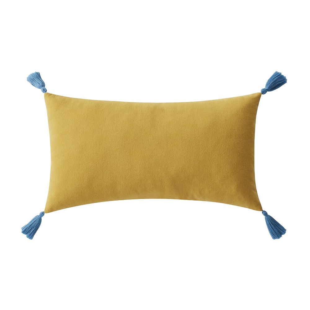 12" x 22" Happy Multicolored Polyester Decorative Pillow