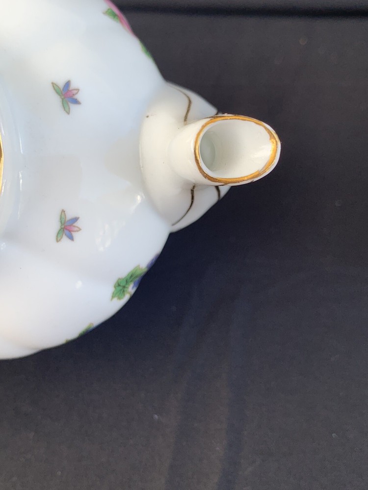 Porcelain Stacking Teapot & Cup - Fruit Pattern ~ Free Shipping