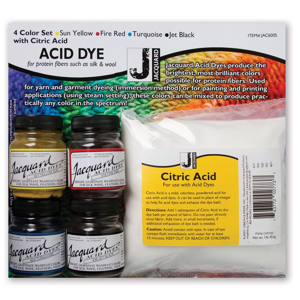 Jacquard Acid Dye Starter Set