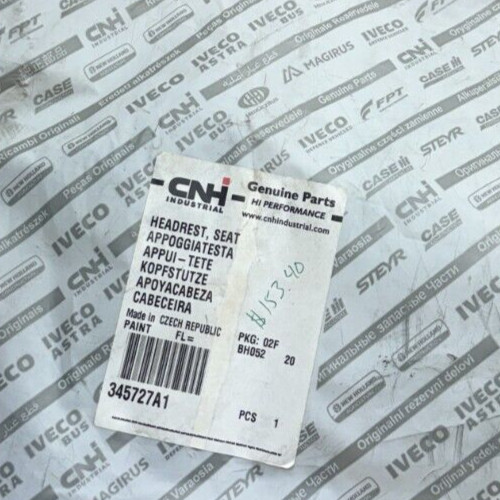 Genuine OEM CNH 345727A1 Replacement Seat Headrest