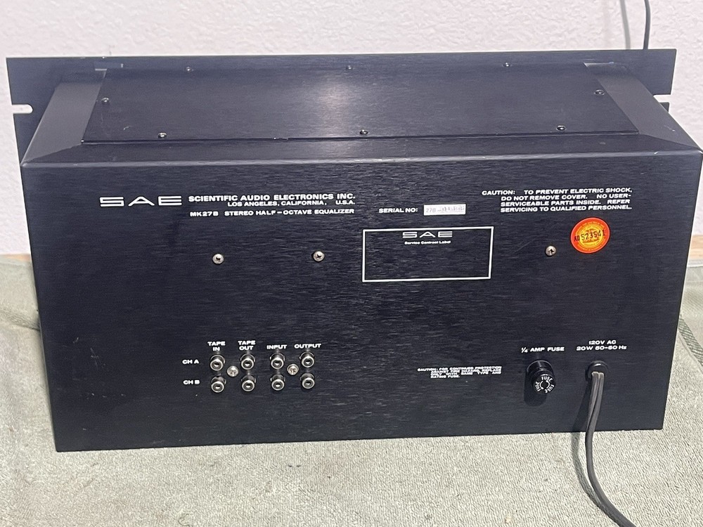 SAE 2700B Stereo Vintage EQ Half-Octave Equalizer