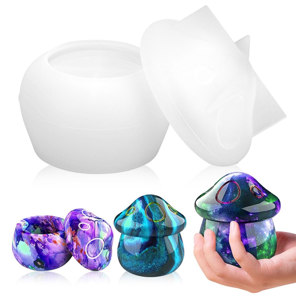 Mushroom Storage Box Epoxy Silicone Resin Casting Mold Craft Moulding Tools