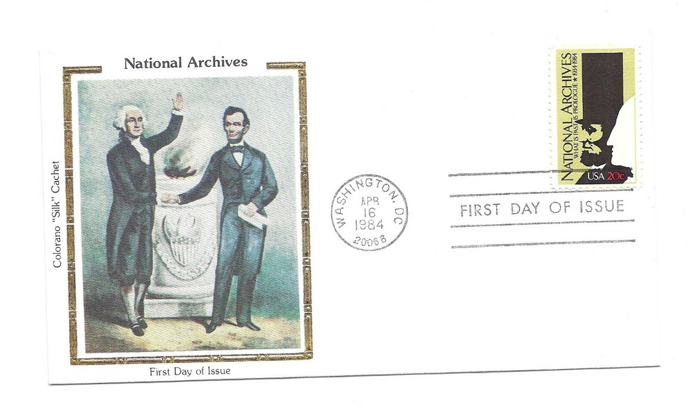 2081 National Archives, Colorano "Silk" Cachet, FDC