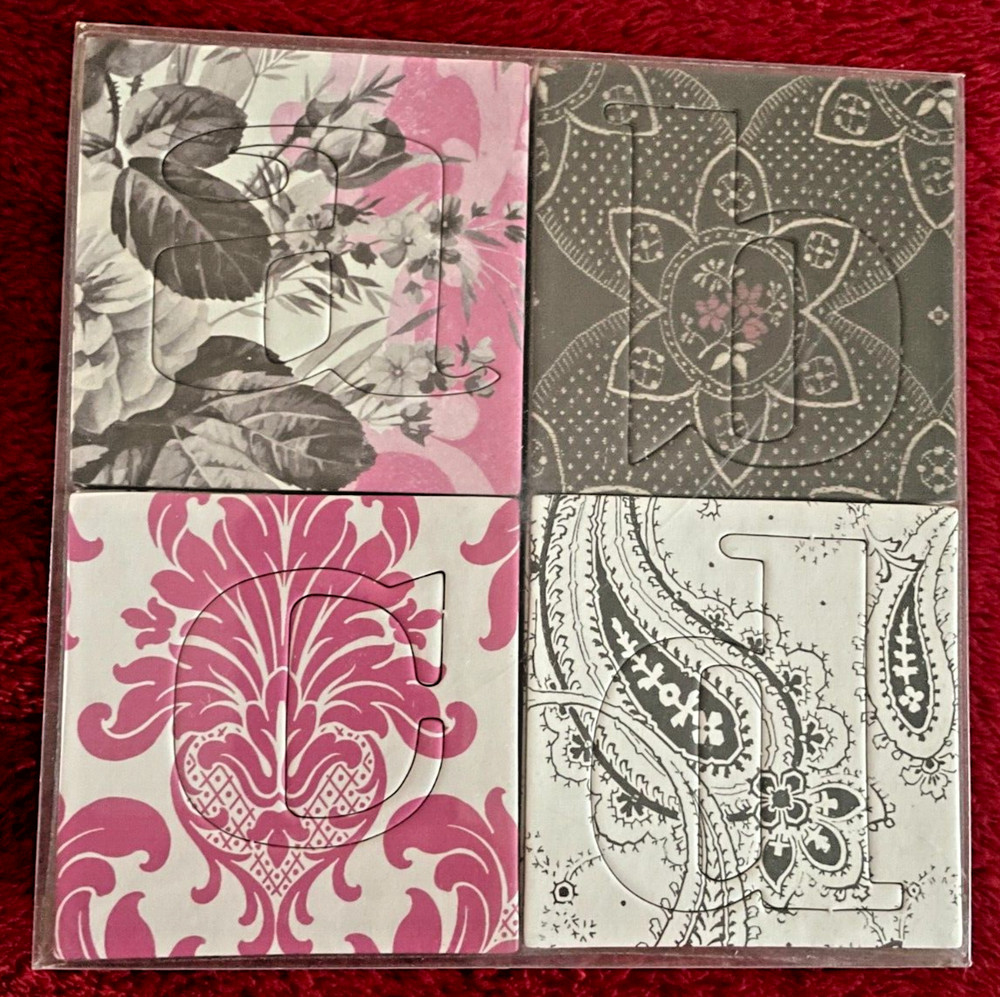 Anna Griffin Chipboard Alphabet Set; 52 Chipboard Letters; "Maime"; New
