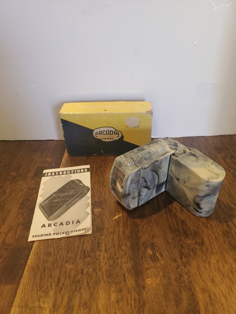 Vintage Arcadia Commander Viewer Pocket-Size Self-Light with Box and Instruction