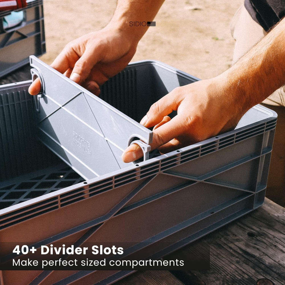 CRATE Starter Pack - Two Full Size and One Half Size crate, Stackable Outdoor Or