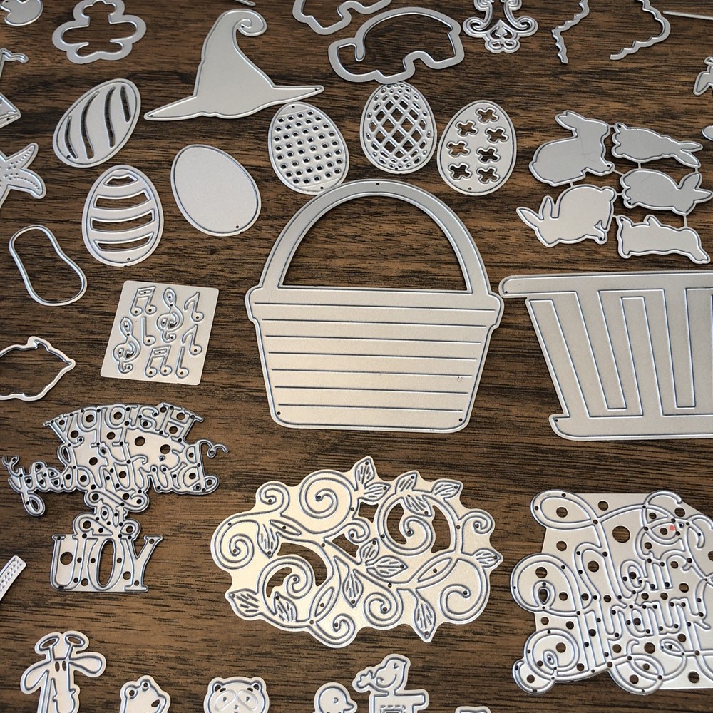 Lot of 185+ Metal Dies - Scrapbooking Sizzix Stampin Spellbinders Thinlits Holtz