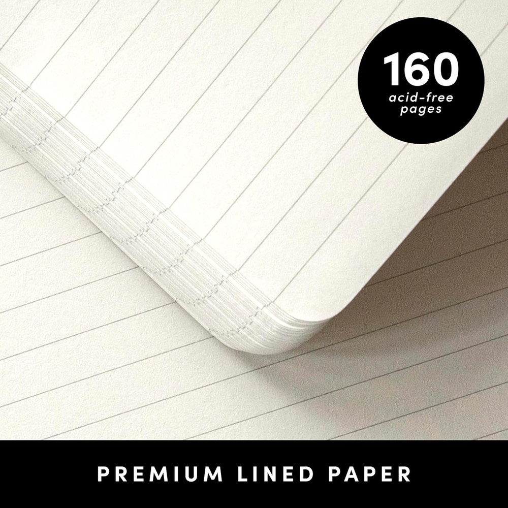 Lined Pocket Journal Notebook, 2 Pack, (Light Blue), 160 Pages, Small Notebook,