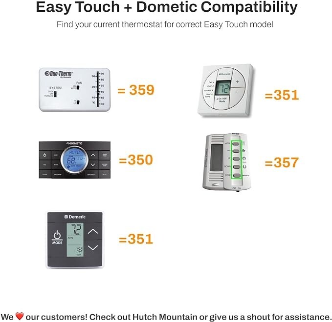 Micro-Air EasyTouch Digital Wifi or Bluetooth RV Thermostat