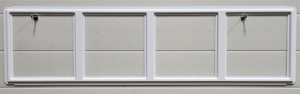 CLOPAY Garage Doors MADISON 611 WHITE Replacement Window Inserts/LONG Panel