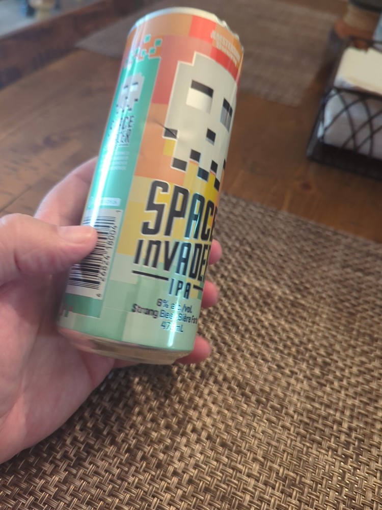 Space Invaders IPA Empty Promo Beer Can