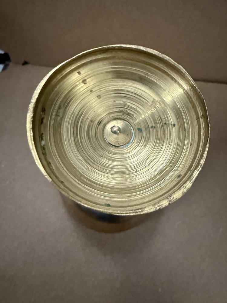 Solid Brass Chalice Goblet Cup 6" Tall Barware Wine Glass