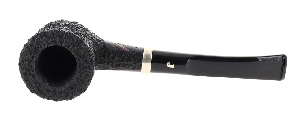 Pipe Ser Jacopo dalla Gemma R1 A dark rusticated shape freehand silver ring