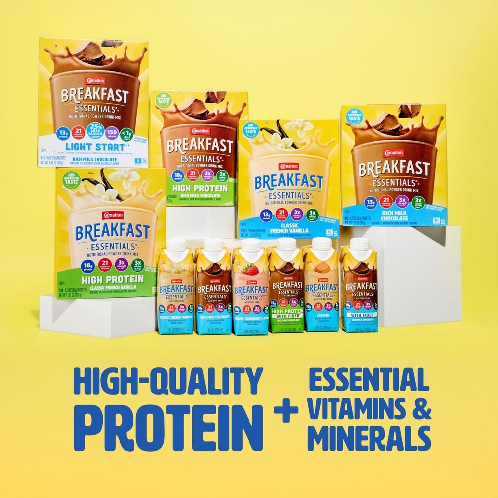 Ready-to-Drink Nutritional Breakfast Shake, Rich Milk Chocolate, 24 Pack