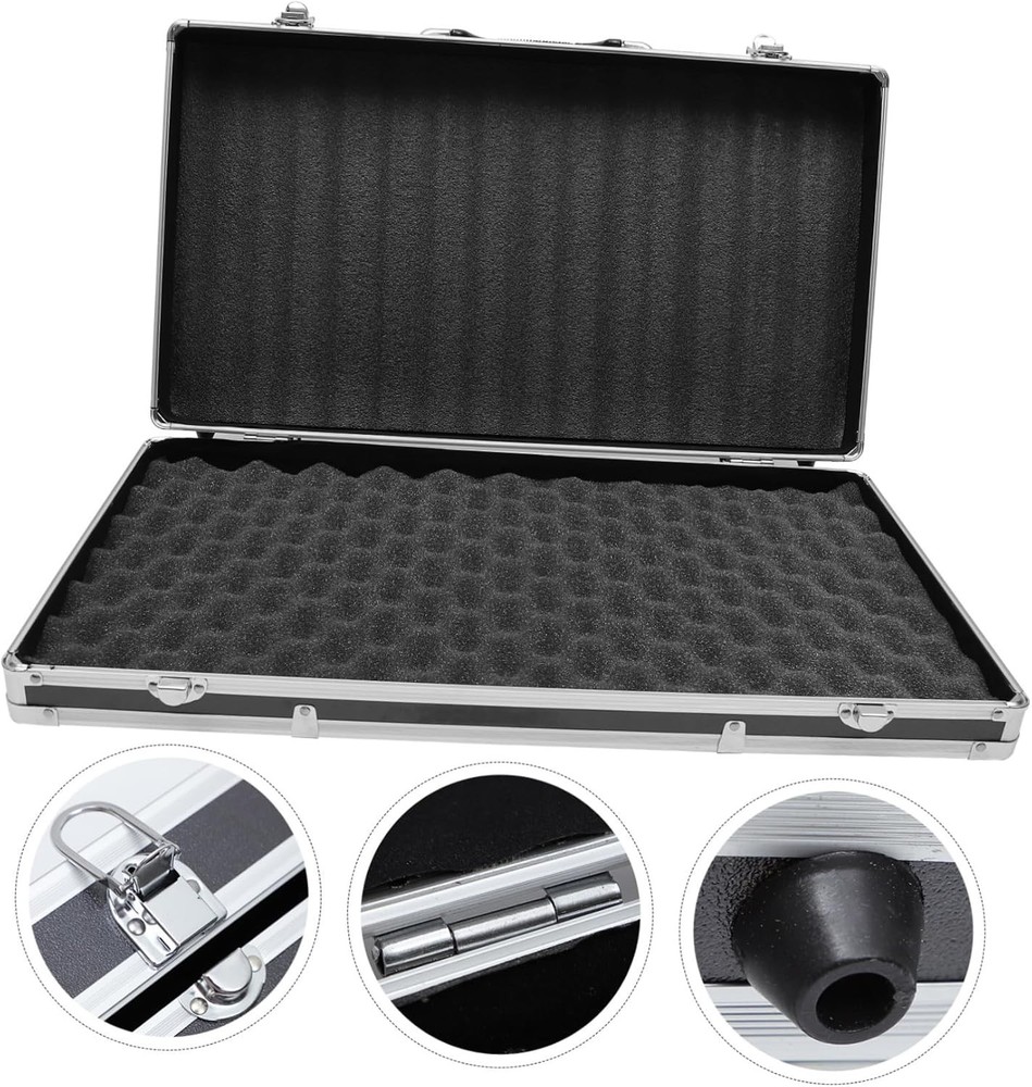 TEHAUX Portable Aluminum Toolbox with Shockproof Lightweight Multifunction Tool