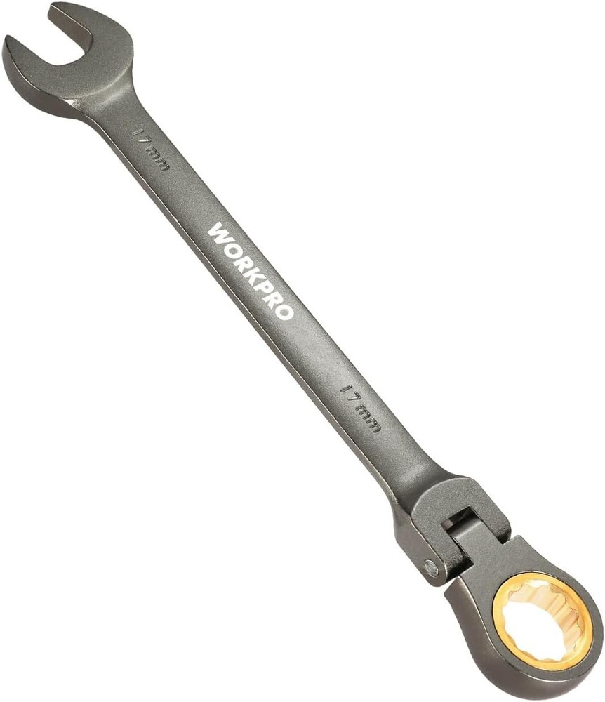 Precision 17mm Ratcheting Combination Wrench | Nickel Plated & Versatile
