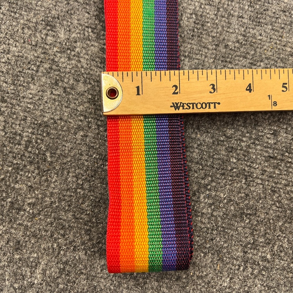 Rainbow Colored Luggage Strap 2" Wide Expandable Adjustable