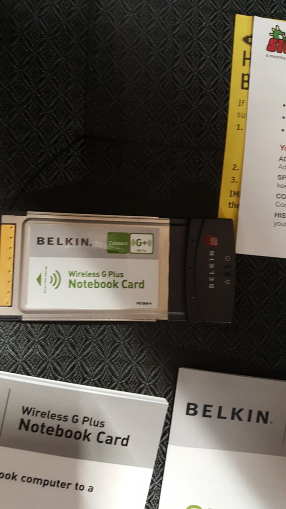 Belkin Wireless G Plus Notebook Card 32 Bit For Older Laptops