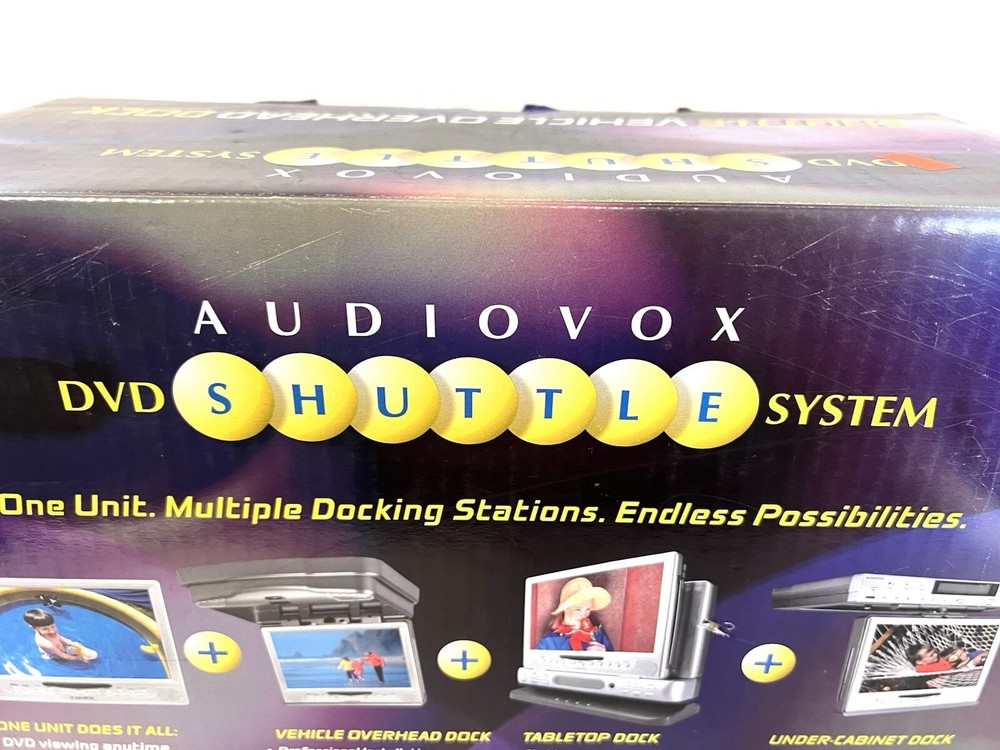 Audiovox DVD Shuttle System Shuttle Vehicle Overhead Dock NEW DS102