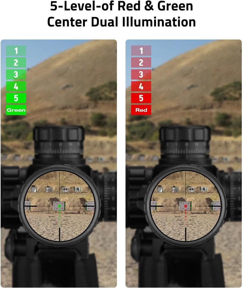 Red Green Illuminated Crossbow Scope Circles Rangefinder