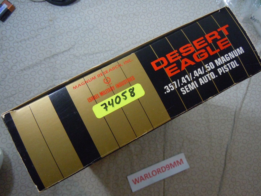 DESERT EAGLE CARDBOARD BOX WITH STYROFOAM INSERT - 74058.