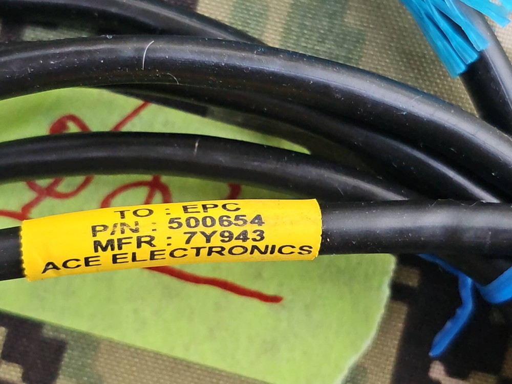 Military Cable ACE ELECTRONICS EPC 500654 7Y943 BRACKET Amphenol