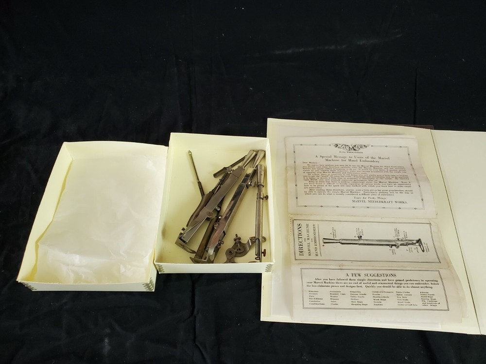 Vintage Hand Embroidery Set With Directions