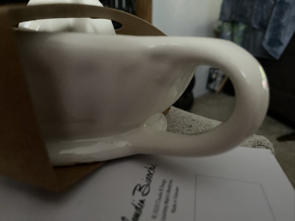 White Ceramic Glass Hand juicer