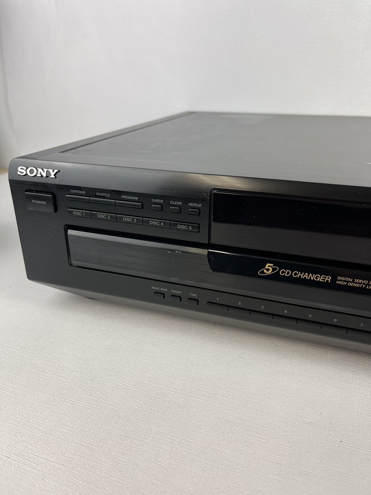 Sony CDP-CE405 5 Disc Changer Compact Player with Remote and RCA Cable