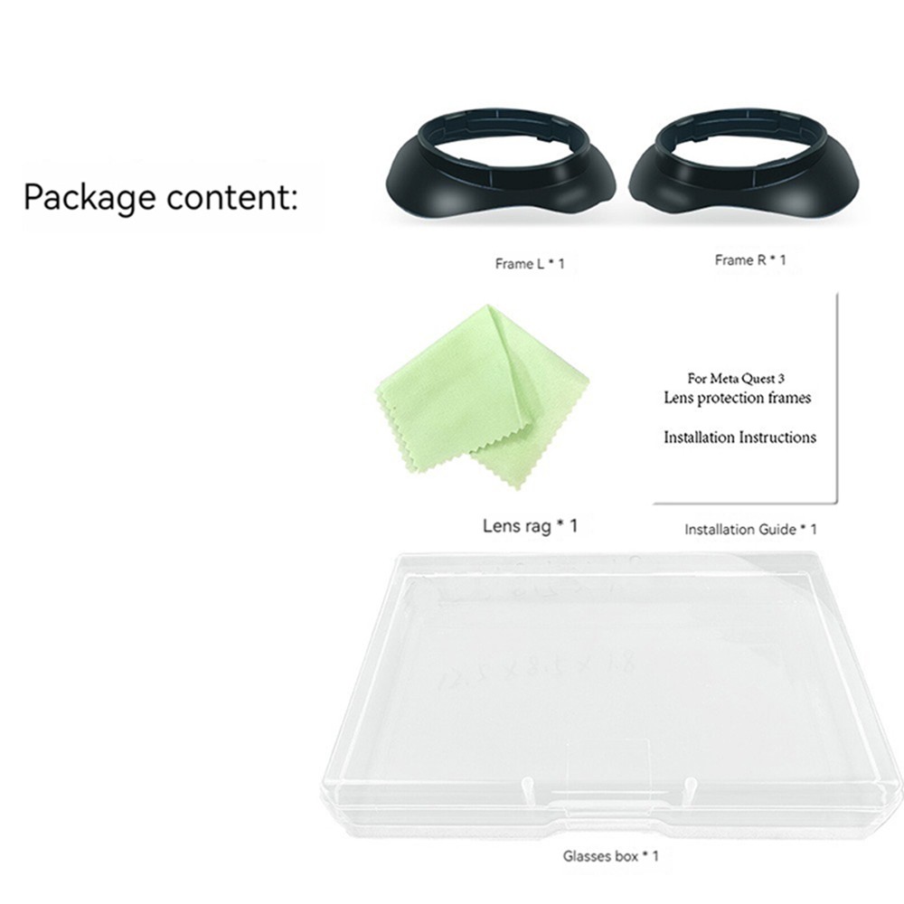 Lens Frame Scratch-resistant Integrated Frame For Quest 3 VR Glasses Myopia