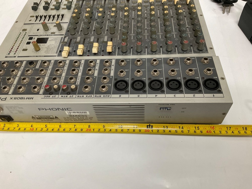 Phonic MM 1805X Rackmount Mixer With Power Supply Tested and Working