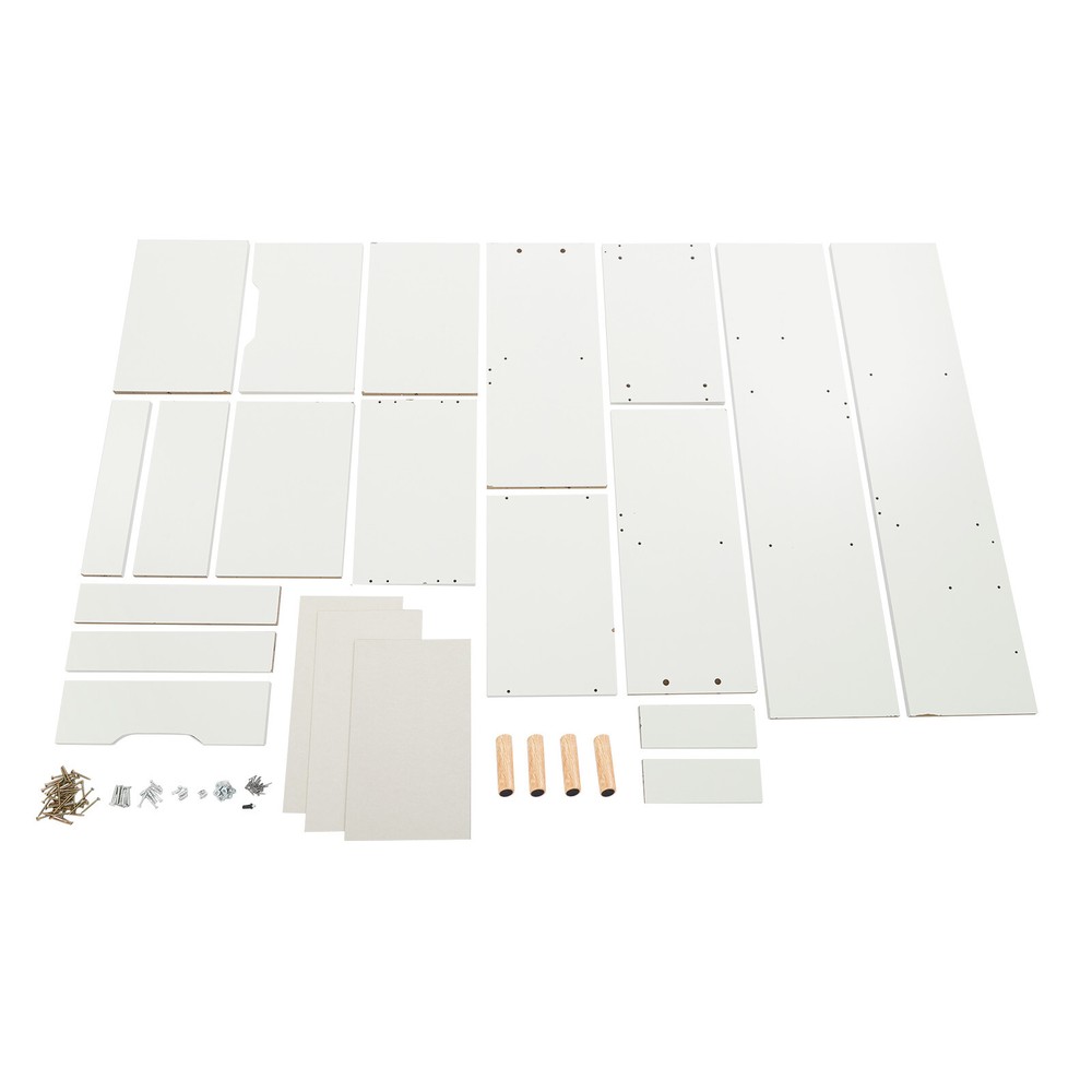 Bookshelf Display Organizer Floor Standing Bookcase Storage Rack with Drawers