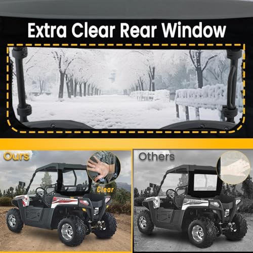 Hisun Strike 250 UTV Rear Windshield,Small UTV Back Window For Hisun Strike